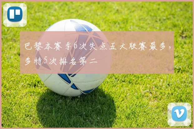 巴黎本赛季6次失点五大联赛最多，多特5次排名第二